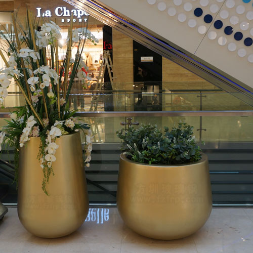 商場玻璃鋼室內大花盆