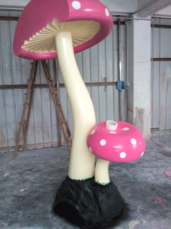 玻璃鋼蘑菇雕塑 玻璃鋼蘑菇雕塑