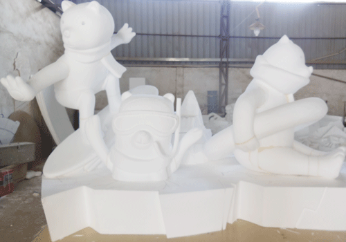 玻璃鋼北極熊雕塑 玻璃鋼北極熊雕塑