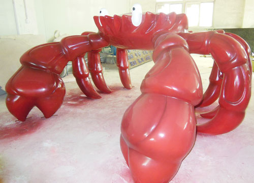 玻璃鋼螃蟹雕塑 玻璃鋼螃蟹雕塑