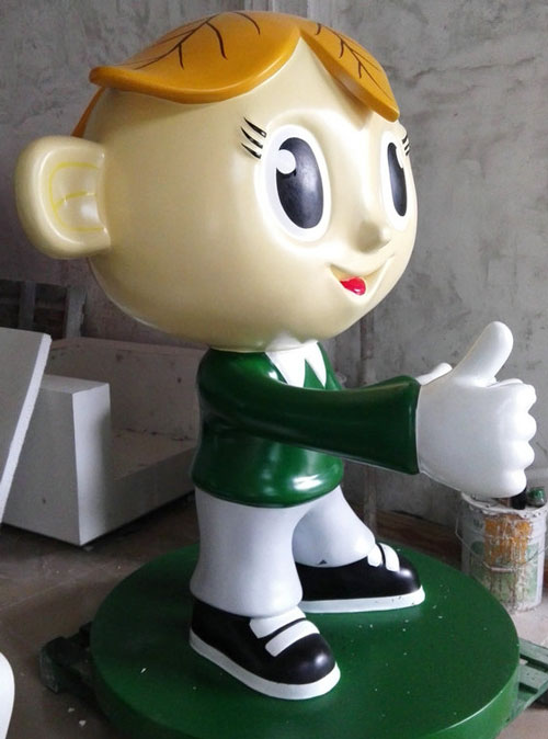 玻璃鋼卡通小人雕塑