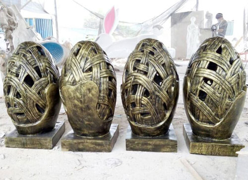 玻璃鋼仿銅鏤空燈雕塑 玻璃鋼仿銅鏤空燈雕塑