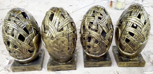 玻璃鋼仿銅鏤空燈雕塑 玻璃鋼仿銅鏤空燈雕塑