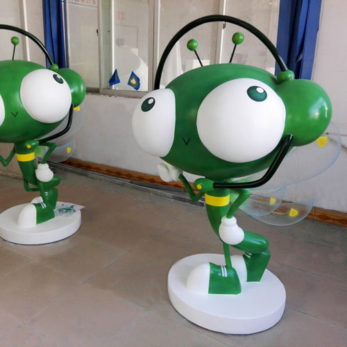 玻璃鋼卡通蜻蜓雕塑