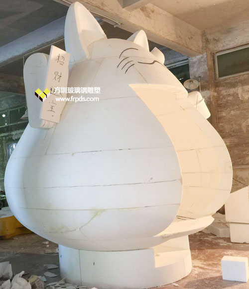 大型玻璃鋼招財貓雕塑 大型玻璃鋼招財貓雕塑