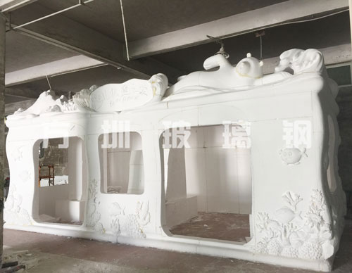 玻璃鋼景觀售賣亭雕塑毛坯 玻璃鋼景觀售賣亭雕塑毛坯