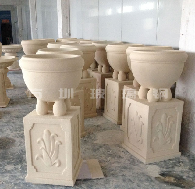 玻璃鋼仿砂巖花盆 玻璃鋼仿砂巖花盆