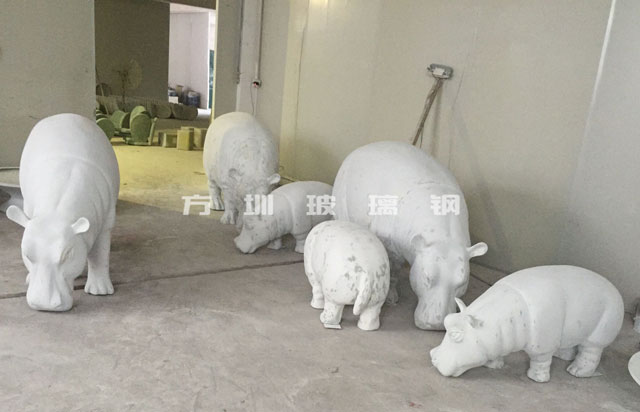 玻璃鋼仿真河馬雕塑 玻璃鋼仿真河馬雕塑