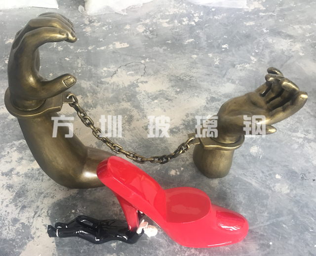 廣東韶關政府定制玻璃鋼反腐雕塑呼吁大家遵紀守法