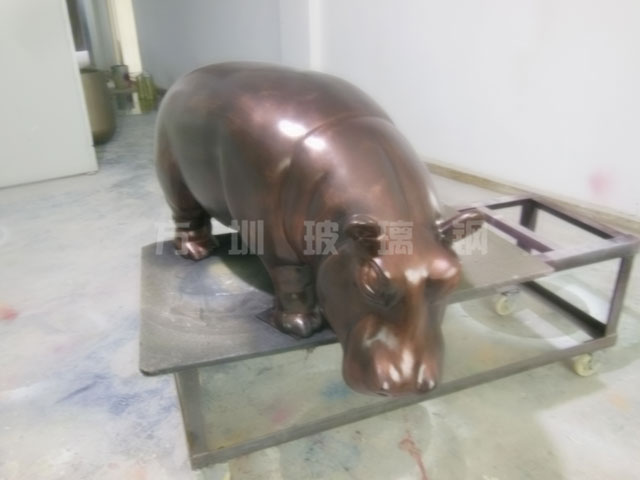 玻璃鋼仿真河馬雕塑 玻璃鋼仿真河馬雕塑
