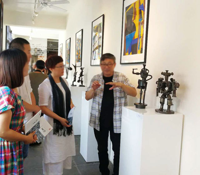 鄭州展出金屬雕塑藝術作品