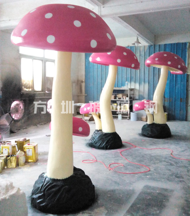 玻璃鋼蘑菇雕塑 玻璃鋼蘑菇雕塑