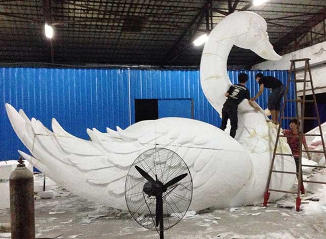 大型玻璃鋼天鵝雕塑 大型玻璃鋼天鵝雕塑