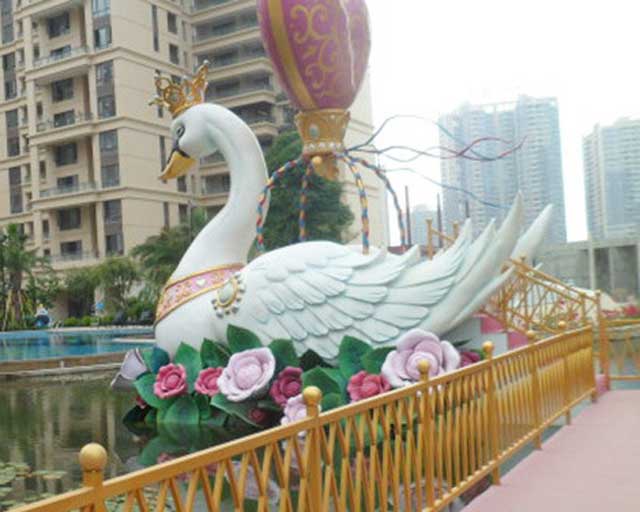 大型玻璃鋼天鵝雕塑 大型玻璃鋼天鵝雕塑