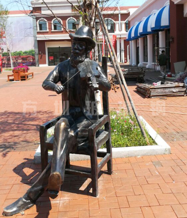 玻璃鋼仿銅人物雕塑 玻璃鋼仿銅人物雕塑