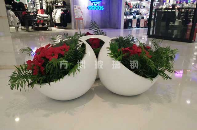 玻璃鋼美陳組合花盆 玻璃鋼美陳組合花盆