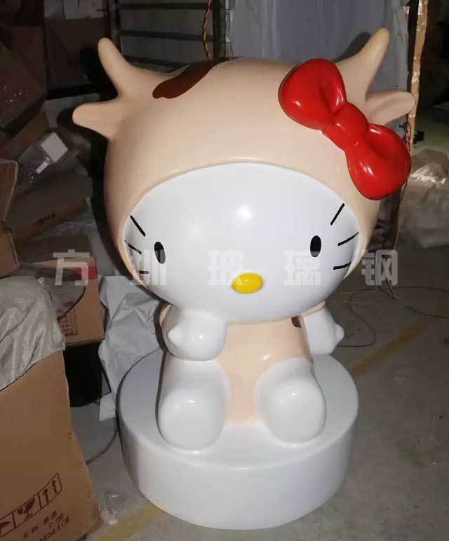 玻璃鋼卡通貓雕塑 玻璃鋼卡通貓雕塑