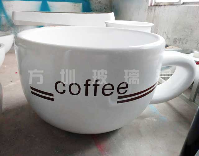 玻璃鋼咖啡杯雕塑