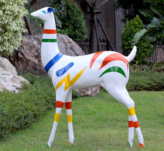 園林玻璃鋼鹿雕塑 園林玻璃鋼鹿雕塑