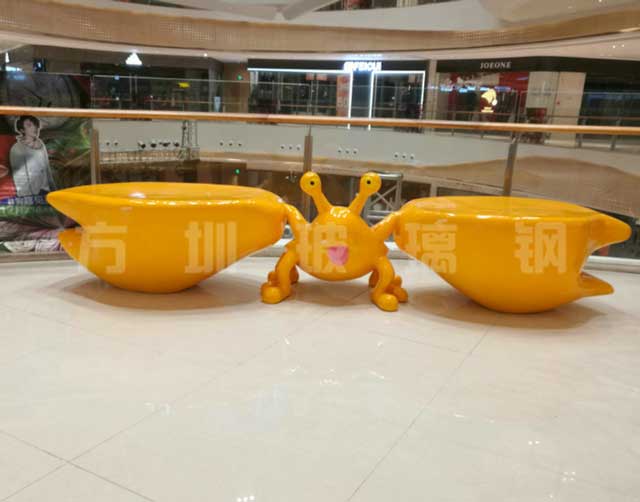 玻璃鋼螃蟹休閑椅 玻璃鋼螃蟹休閑椅