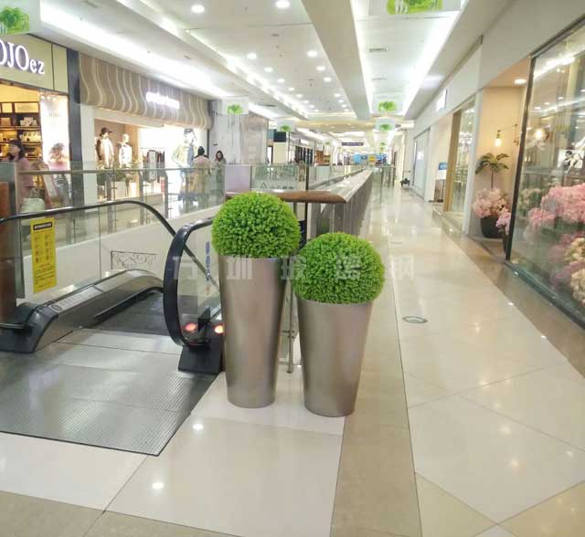 玻璃鋼商場組合花盆 玻璃鋼商場組合花盆