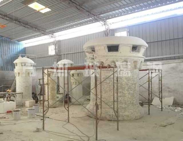 玻璃鋼城堡造型雕塑