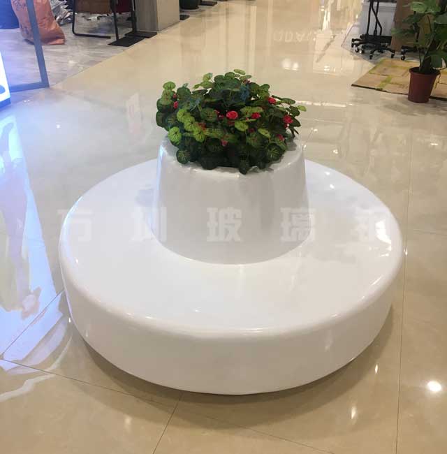 圓形玻璃鋼花盆休閑椅 圓形玻璃鋼花盆休閑椅