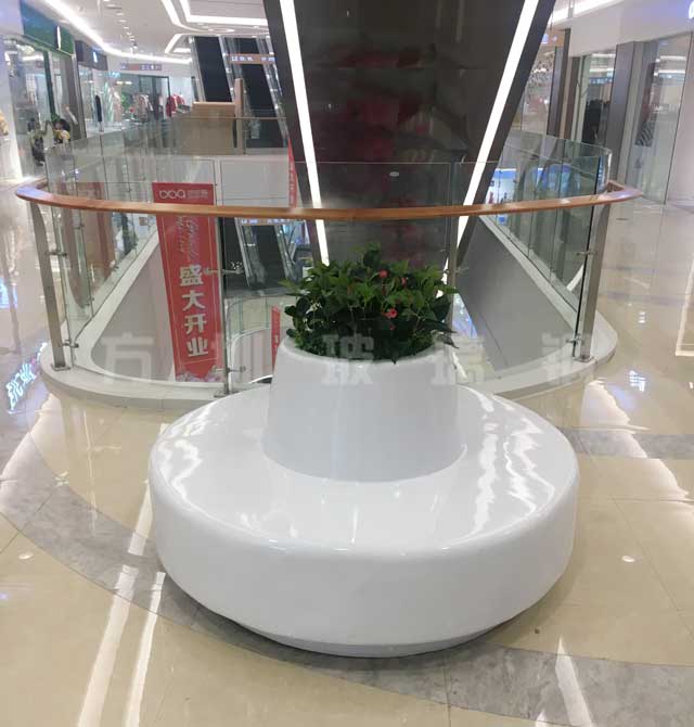 玻璃鋼美陳休閑椅花盆 玻璃鋼美陳休閑椅花盆