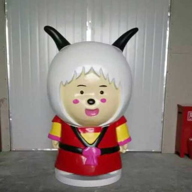 玻璃鋼卡通美陳雕塑羊 玻璃鋼卡通美陳雕塑羊