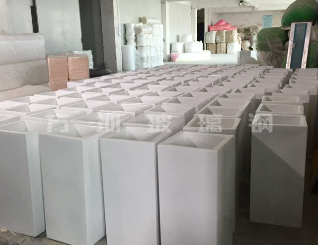 方形玻璃鋼美陳花盆
