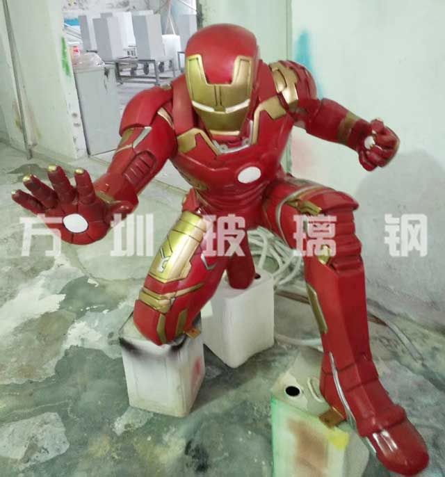 玻璃鋼影視人物雕塑鋼鐵俠 玻璃鋼影視人物雕塑鋼鐵俠