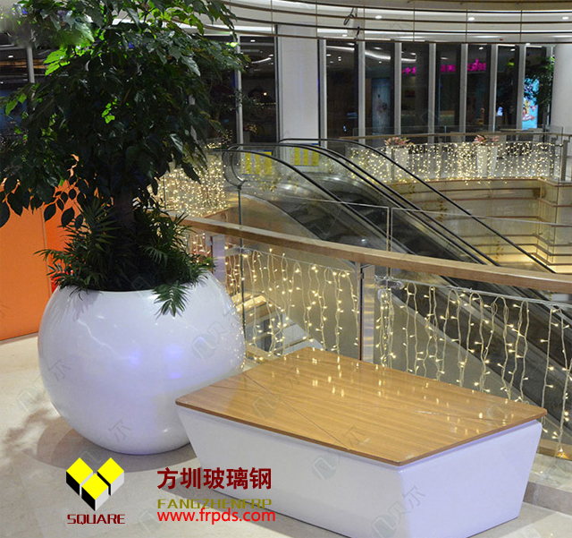 玻璃鋼商場室內高檔花盆