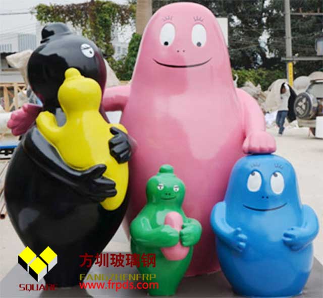 美陳裝飾玻璃鋼動漫雕塑