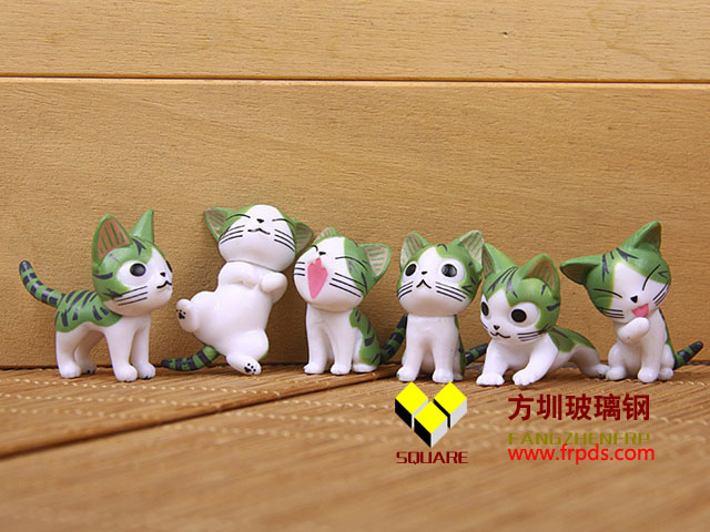 玻璃鋼動(dòng)物貓組合擺件雕塑