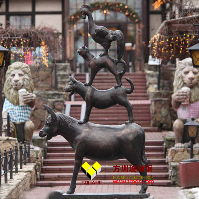 玻璃鋼動物組合雕塑