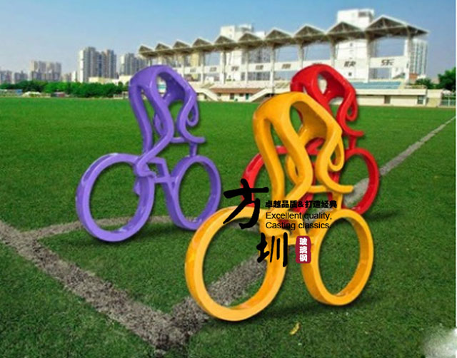 自行車玻璃鋼城市雕塑