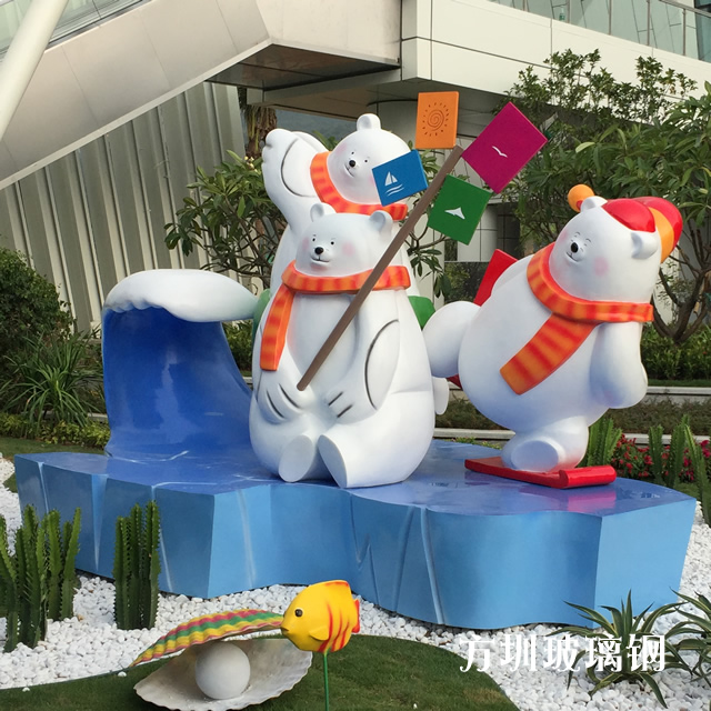 玻璃鋼卡通人物雕塑活動美陳落地擺件