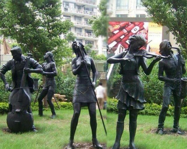 玻璃鋼雕塑如何做出仿銅效果