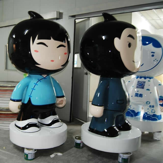 企業形象玻璃鋼人物雕塑