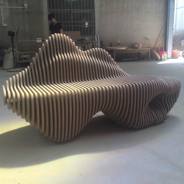 室內(nèi)商場(chǎng)小型切片椅子