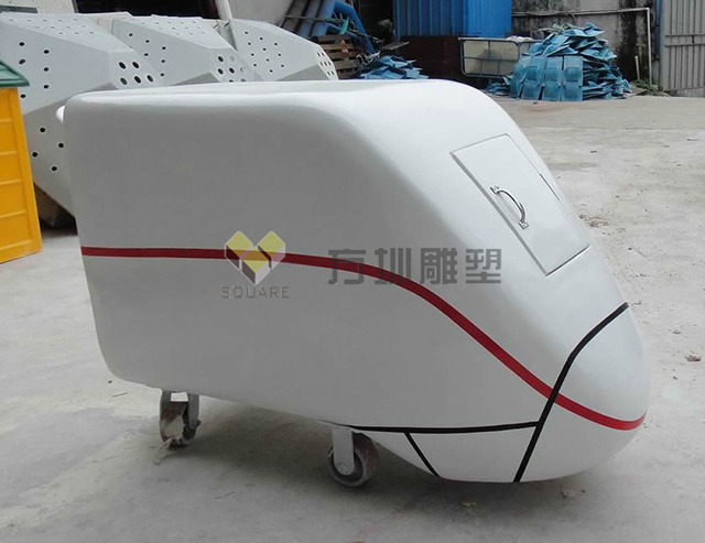 玻璃鋼高鐵和諧號送餐車模型