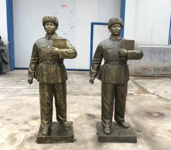 學雷鋒做好事玻璃鋼雷鋒雕塑