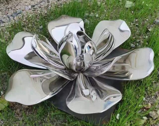 不銹鋼花朵雕塑裝飾擺件