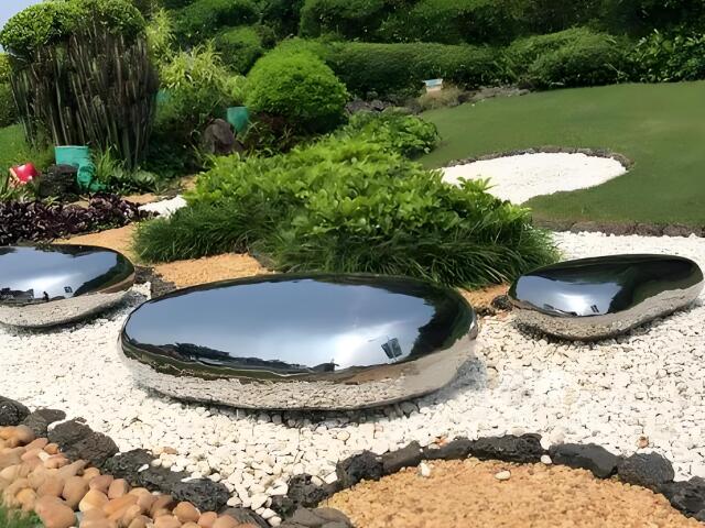 不銹鋼鵝卵石雕塑設(shè)計(jì)