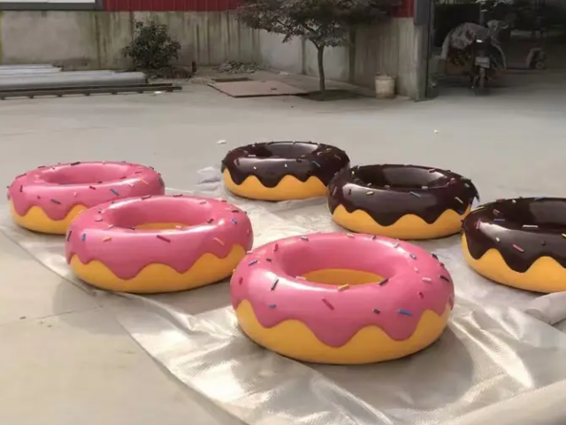 戶外景觀裝飾玻璃鋼甜甜圈造型雕塑