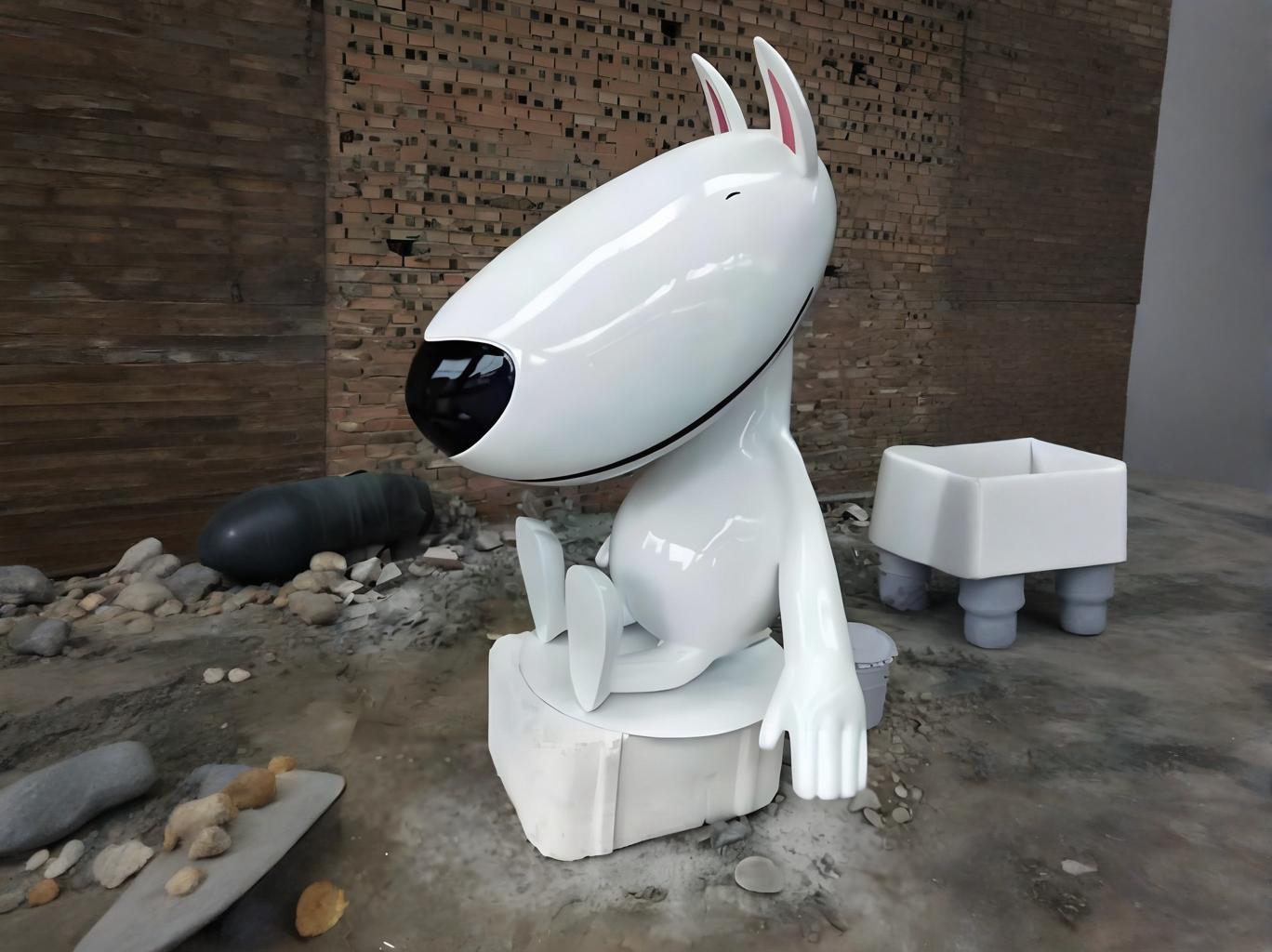 玻璃鋼機(jī)器狗雕塑科技與藝術(shù)的跨時(shí)空對(duì)話