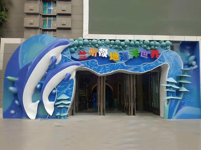 定制專屬門面玻璃鋼門頭，點亮品牌之光！