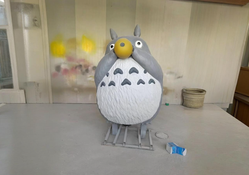 會微笑的雕塑玻璃鋼卡通，公園里的奇幻密碼