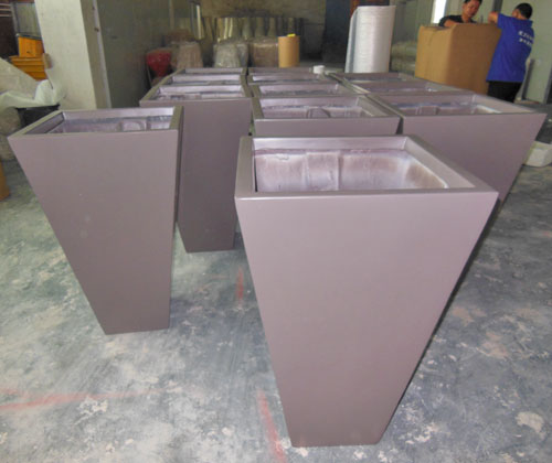 景區玻璃鋼綠化花槽