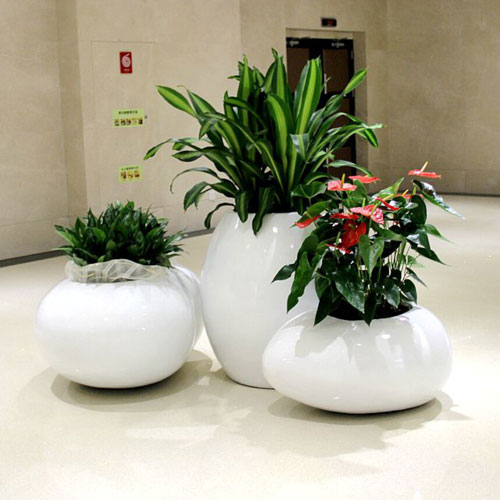 組合玻璃鋼室內裝飾花盆